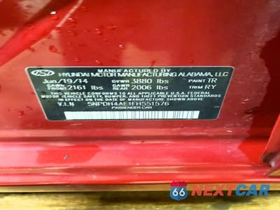 Zdjęcie 12 z 12 samochodu: 2015 HYUNDAI ELANTRA LIMITED VIN:5NPDH4AE1FH551576 - miniatura