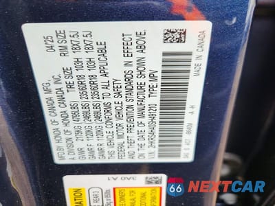 Zdjęcie 13 z 13 samochodu: 2025 HONDA CR-V EX VIN:2HKRS4H40SH491210 - miniatura