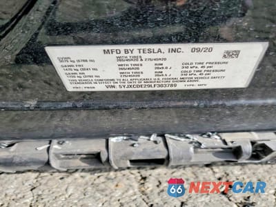 Zdjęcie 13 z 13 samochodu: 2020 TESLA MODEL X VIN:5YJXCDE29LF303789 - miniatura