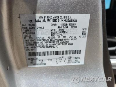 Zdjęcie 14 z 14 samochodu: 2009 MAZDA TRIBUTE S VIN:4F2CZ06GX9KM00270 - miniatura