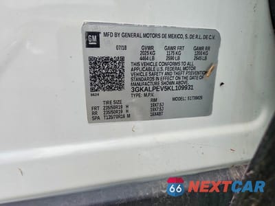 Zdjęcie 13 z 13 samochodu: 2019 GMC TERRAIN SLT VIN:3GKALPEV5KL109931 - miniatura