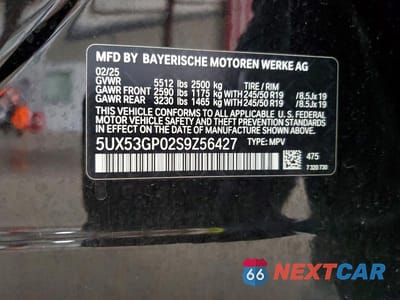 Zdjęcie 13 z 13 samochodu: 2025 BMW X3 30 XDRIVE VIN:5UX53GP02S9Z56427 - miniatura