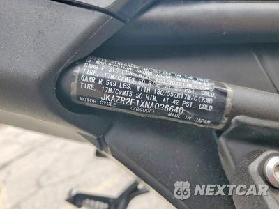 Zdjęcie 9 z 9 samochodu: 2022 KAWASAKI ZR900 VIN:JKAZR2F1XNA036640 - miniatura