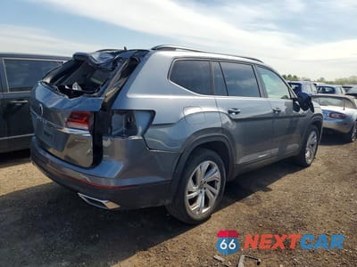 Trzecie zdjęcie samochodu z tyłu: 2021 VOLKSWAGEN ATLAS SE VIN:1V2HP2CA5MC543863 - miniatura