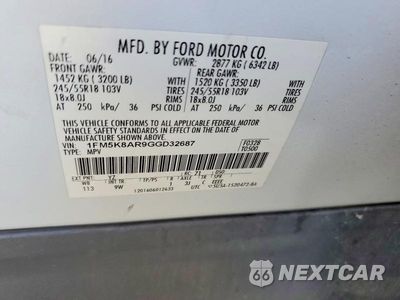 Zdjęcie 14 z 14 samochodu: 2016 FORD EXPLORER POLICE INTERCEPTOR VIN:1FM5K8AR9GGD32687 - miniatura