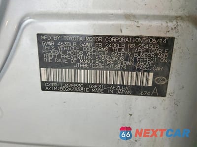 Zdjęcie 12 z 12 samochodu: 2014 LEXUS IS 350 VIN:JTHBE1D28E5013874 - miniatura