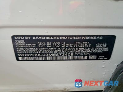 Zdjęcie 14 z 14 samochodu: 2021 BMW X2 SDRIVE28I VIN:WBXYH9C03M5S73408 - miniatura