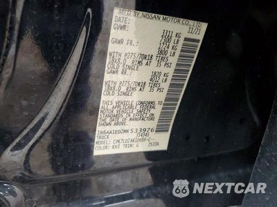Zdjęcie 12 z 12 samochodu: 2021 NISSAN TITAN PRO-4X VIN:1N6AA1ED2MN533976 - miniatura