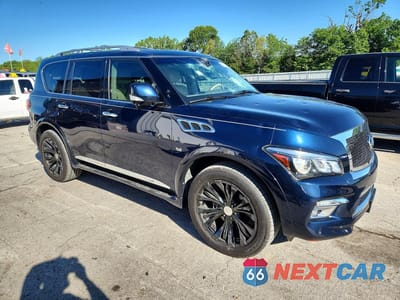 Czwarte zdjęcie samochodu z boku: 2016 INFINITI QX80 BASE VIN:JN8AZ2NC1G9401561 - miniatura