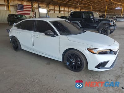 Czwarte zdjęcie samochodu z boku: 2022 HONDA CIVIC SPORT VIN:2HGFE2F52NH514818 - miniatura