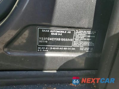 Zdjęcie 12 z 12 samochodu: 2011 SAAB 9-3 AERO VIN:YS3FC4CYXB1302248 - miniatura