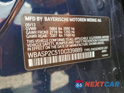 Zdjęcie 12 z 12 samochodu: 2013 BMW 535 XIGT VIN:WBASP2C51DC339889 - miniatura