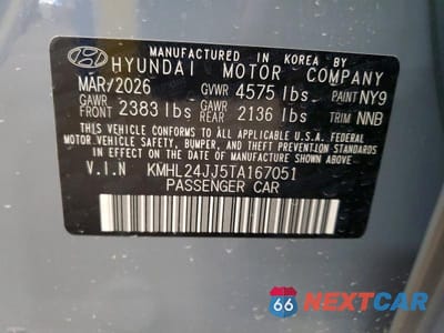 Zdjęcie 13 z 13 samochodu: 2026 HYUNDAI SONATA VIN:KMHL24JJ5TA167051 - miniatura