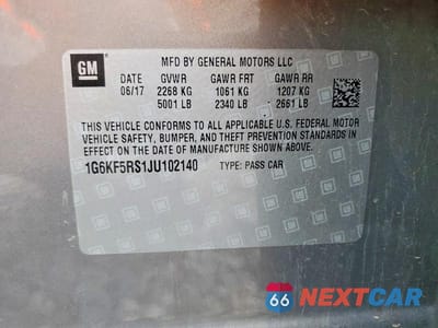 Zdjęcie 12 z 12 samochodu: 2018 CADILLAC CT6 PREMIUM LUXURY VIN:1G6KF5RS1JU102140 - miniatura