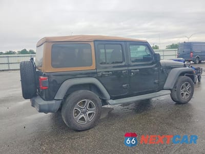 Trzecie zdjęcie samochodu z tyłu: 2020 JEEP WRANGLER UNLIMITED SPORT VIN:1C4HJXDN1LW154006 - miniatura