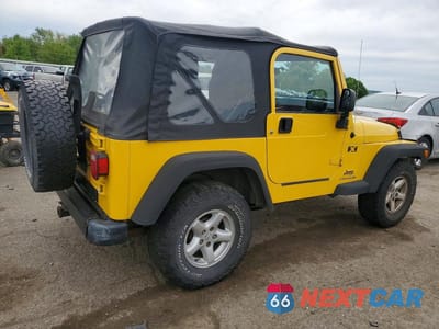 Trzecie zdjęcie samochodu z tyłu: 2004 JEEP WRANGLER X VIN:1J4FA39S94P708574 - miniatura