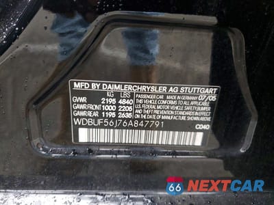 Zdjęcie 12 z 12 samochodu: 2006 MERCEDES-BENZ E 350 VIN:WDBUF56J76A847791 - miniatura