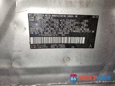 Zdjęcie 13 z 13 samochodu: 2012 TOYOTA RAV4 LIMITED VIN:2T3YK4DV9CW015610 - miniatura