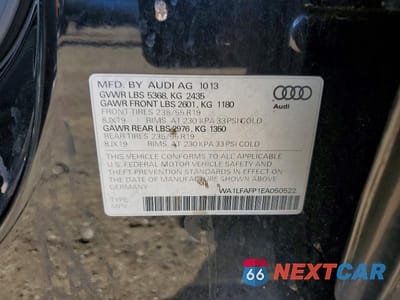 Zdjęcie 13 z 13 samochodu: 2014 AUDI Q5 PREMIUM PLUS VIN:WA1LFAFP1EA050522 - miniatura