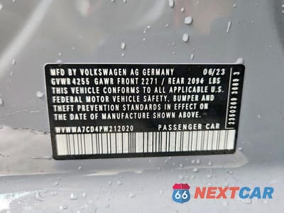 Zdjęcie 13 z 13 samochodu: 2023 VOLKSWAGEN GTI AUTOBAHN VIN:WVWWA7CD4PW212020 - miniatura