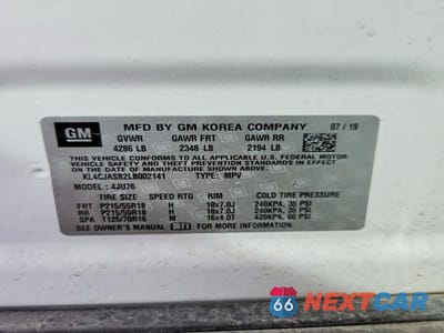 Zdjęcie 14 z 14 samochodu: 2020 BUICK ENCORE PREFERRED VIN:KL4CJASB2LB002141 - miniatura