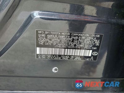 Zdjęcie 13 z 13 samochodu: 2008 LEXUS ES 350 VIN:JTHBJ46G182251576 - miniatura