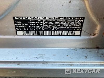 Zdjęcie 12 z 12 samochodu: 2004 MERCEDES-BENZ 300-CLASS VIN:WDBUF65J25A713437 - miniatura