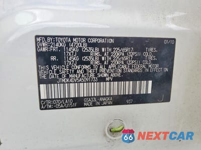 Zdjęcie 13 z 13 samochodu: 2010 TOYOTA RAV4 LIMITED VIN:JTMDK4DV5A5091733 - miniatura