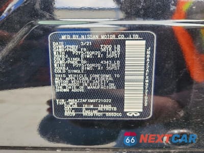 Zdjęcie 14 z 14 samochodu: 2021 INFINITI QX80 LUXE VIN:JN8AZ2AFXM9721022 - miniatura