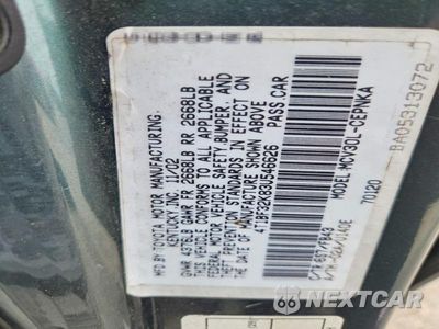 Zdjęcie 12 z 12 samochodu: 2003 TOYOTA CAMRY LE V6 VIN:4T1BF32K83U546626 - miniatura