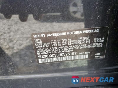 Zdjęcie 13 z 13 samochodu: 2017 BMW X5 XDRIVE35I VIN:5UXKR0C33H0V75157 - miniatura