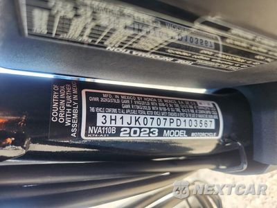 Zdjęcie 9 z 9 samochodu: 2023 HONDA NVA110 B VIN:3H1JK0707PD103567 - miniatura