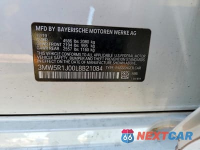 Zdjęcie 12 z 12 samochodu: 2020 BMW 330I VIN:3MW5R1J00L8B21084 - miniatura