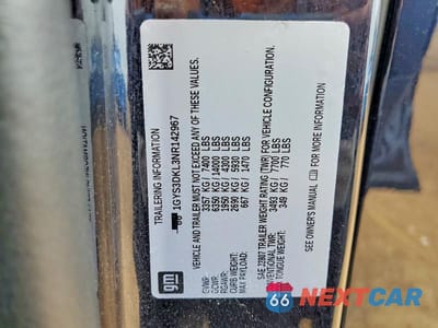 Zdjęcie 14 z 14 samochodu: 2022 CADILLAC ESCALADE PREMIUM LUXURY PLATINUM VIN:1GYS3DKL3NR142967 - miniatura