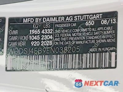 Zdjęcie 12 z 12 samochodu: 2014 MERCEDES-BENZ CLA 250 VIN:WDDSJ4EB9EN038205 - miniatura