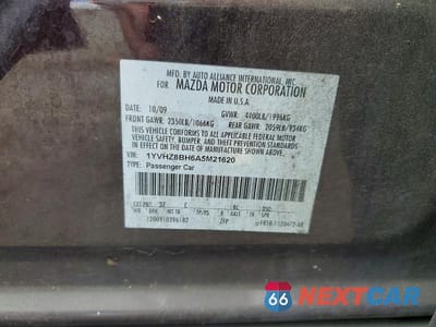 Zdjęcie 12 z 12 samochodu: 2010 MAZDA 6 I VIN:1YVHZ8BH6A5M21620 - miniatura