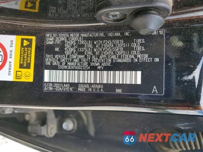 Zdjęcie 13 z 13 samochodu: 2010 TOYOTA HIGHLANDER LIMITED VIN:5TDYK3EH7AS023254 - miniatura