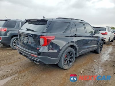 Trzecie zdjęcie samochodu z tyłu: 2022 FORD EXPLORER ST VIN:1FM5K8GC7NGB85219 - miniatura