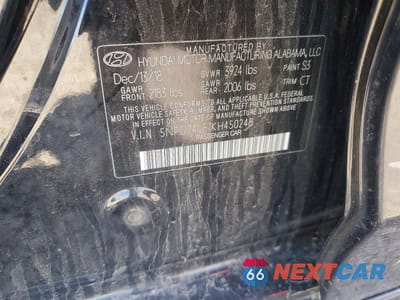 Zdjęcie 12 z 12 samochodu: 2019 HYUNDAI ELANTRA SE VIN:5NPD74LF1KH450248 - miniatura
