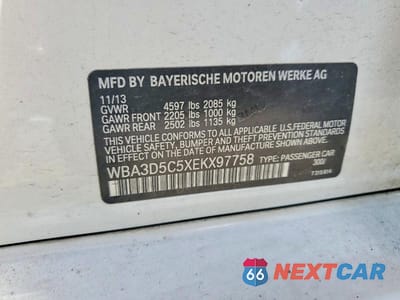 Zdjęcie 13 z 13 samochodu: 2014 BMW 328 D XDRIVE VIN:WBA3D5C5XEKX97758 - miniatura