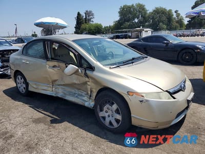 Czwarte zdjęcie samochodu z boku: 2008 HONDA CIVIC LX VIN:1HGFA16568L010351 - miniatura
