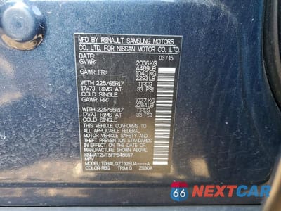 Zdjęcie 13 z 13 samochodu: 2015 NISSAN ROGUE SV VIN:KNMAT2MT5FP548667 - miniatura