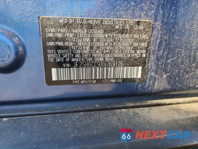 Zdjęcie 12 z 12 samochodu: 2010 SUBARU FORESTER 2.5X PREMIUM VIN:JF2SH6CC9AH769126 - miniatura
