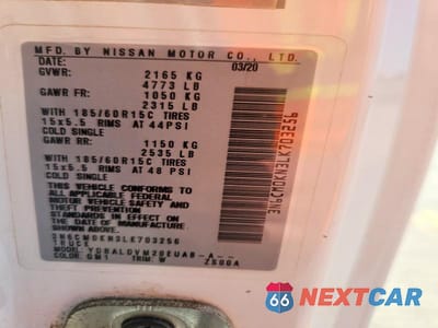 Zdjęcie 13 z 13 samochodu: 2020 NISSAN NV200 DELIVERY VAN VIN:3N6CM0KN3LK703256 - miniatura