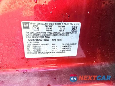 Zdjęcie 12 z 12 samochodu: 2014 CHEVROLET SILVERADO C1500 LT VIN:3GCPCREC2EG183899 - miniatura