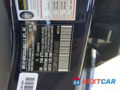 Zdjęcie 12 z 12 samochodu: 2015 MERCEDES-BENZ C 300 4MATIC VIN:55SWF4KB1FU019082 - miniatura