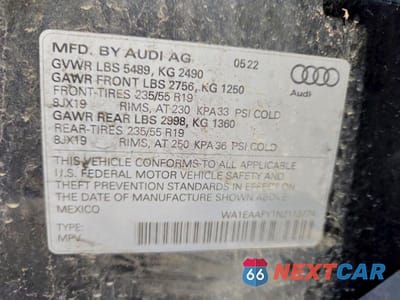 Zdjęcie 13 z 13 samochodu: 2022 AUDI Q5 PREMIUM PLUS 45 VIN:WA1EAAFY1N2113774 - miniatura