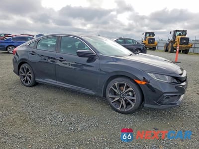 Czwarte zdjęcie samochodu z boku: 2021 HONDA CIVIC SPORT VIN:19XFC2F88ME203211 - miniatura
