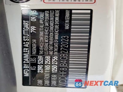 Zdjęcie 13 z 13 samochodu: 2016 MERCEDES-BENZ E 350 4MATIC VIN:WDDHF8JB4GB272023 - miniatura