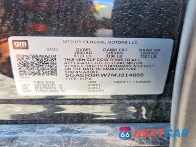 Zdjęcie 13 z 13 samochodu: 2021 BUICK ENCLAVE ESSENCE VIN:5GAERBKW7MJ214655 - miniatura